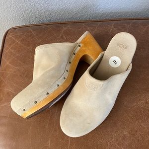UGG Suede Abbie Clogs